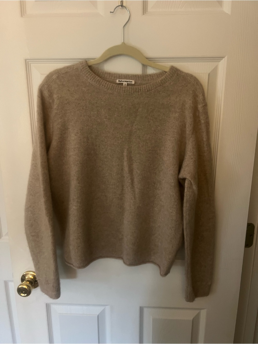 Reformation Neutral Crewneck Sweater - Light Taupe